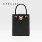 BAFELLI Women's Genuine Leather Mini Tote Crossbody Bag