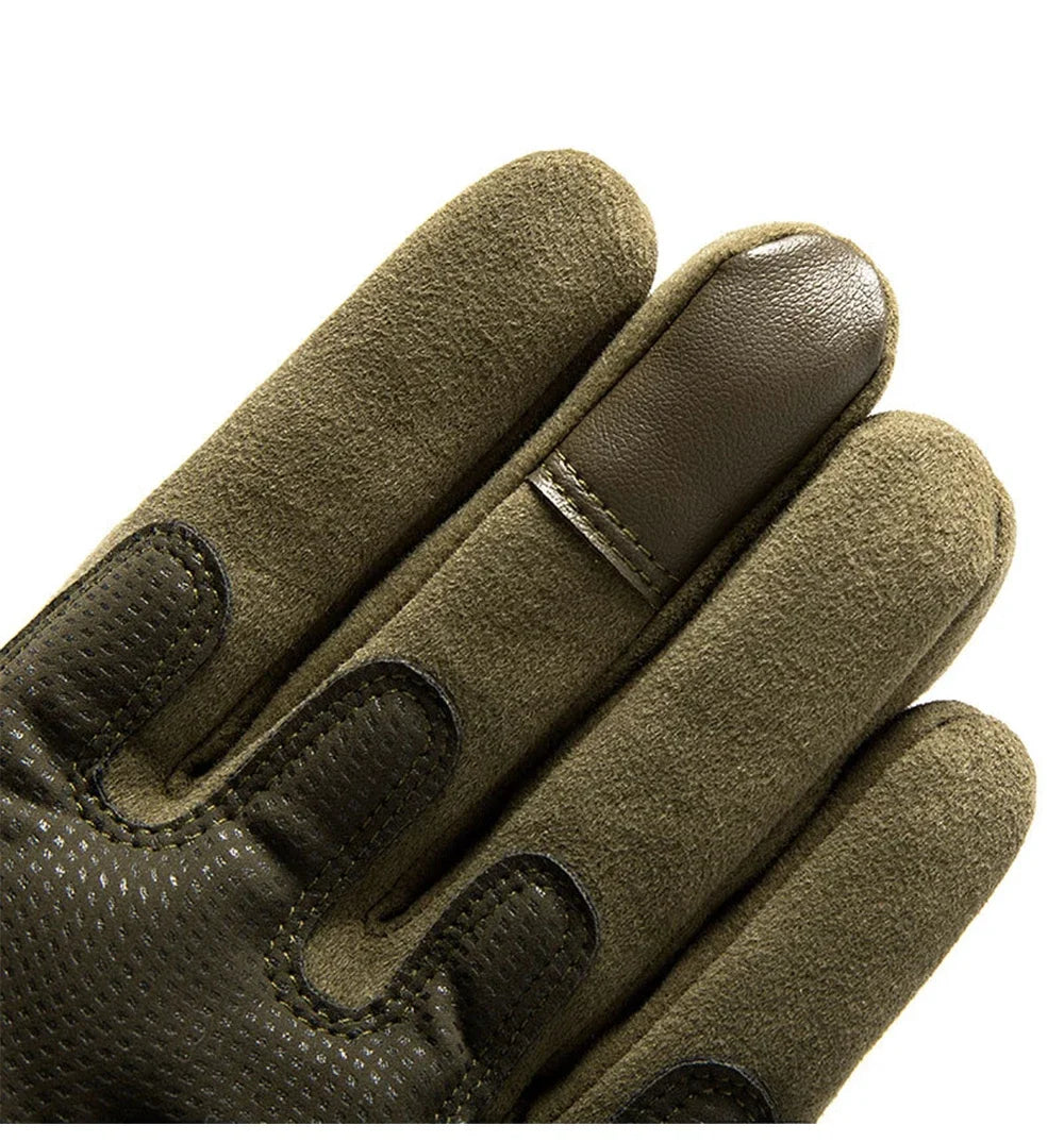 Tactical Touch Screen Motorcycle Gloves Black Green Brown