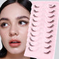 YSDO 5/10 Pairs Natural Soft Black Half Lashes