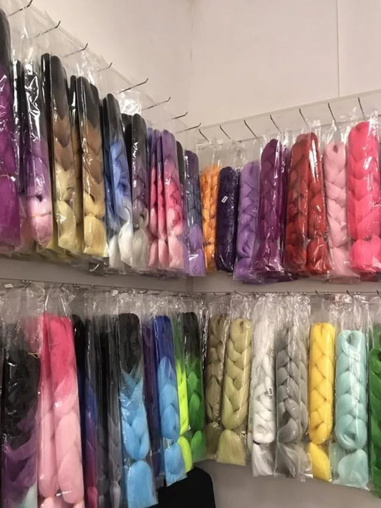Synthetic Kanekalon Pre Stretched Curly Jumbo Braids