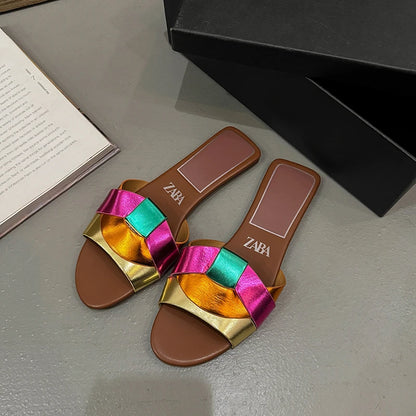 Summer Women's Solid Color PVC Slippers