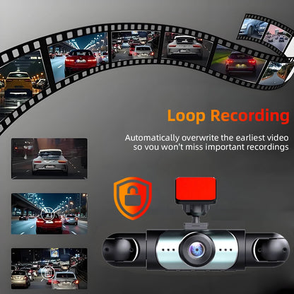 1080P Four-Channel Car DVR with Night Vision