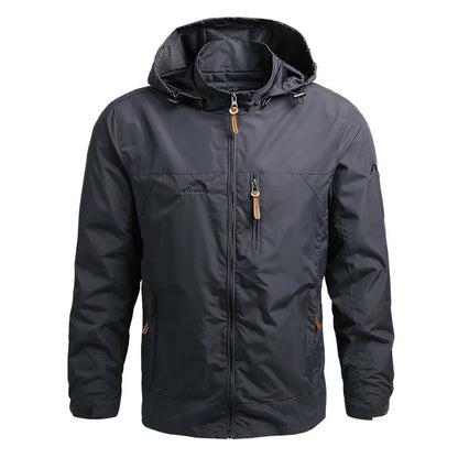 Men's Oversize Nylon Windbreaker Jacket for Spring and Autumn
