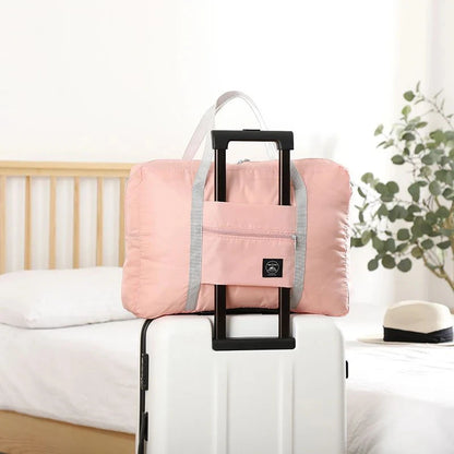 Foldable Nylon Travel Duffel Bag for Women and Girls