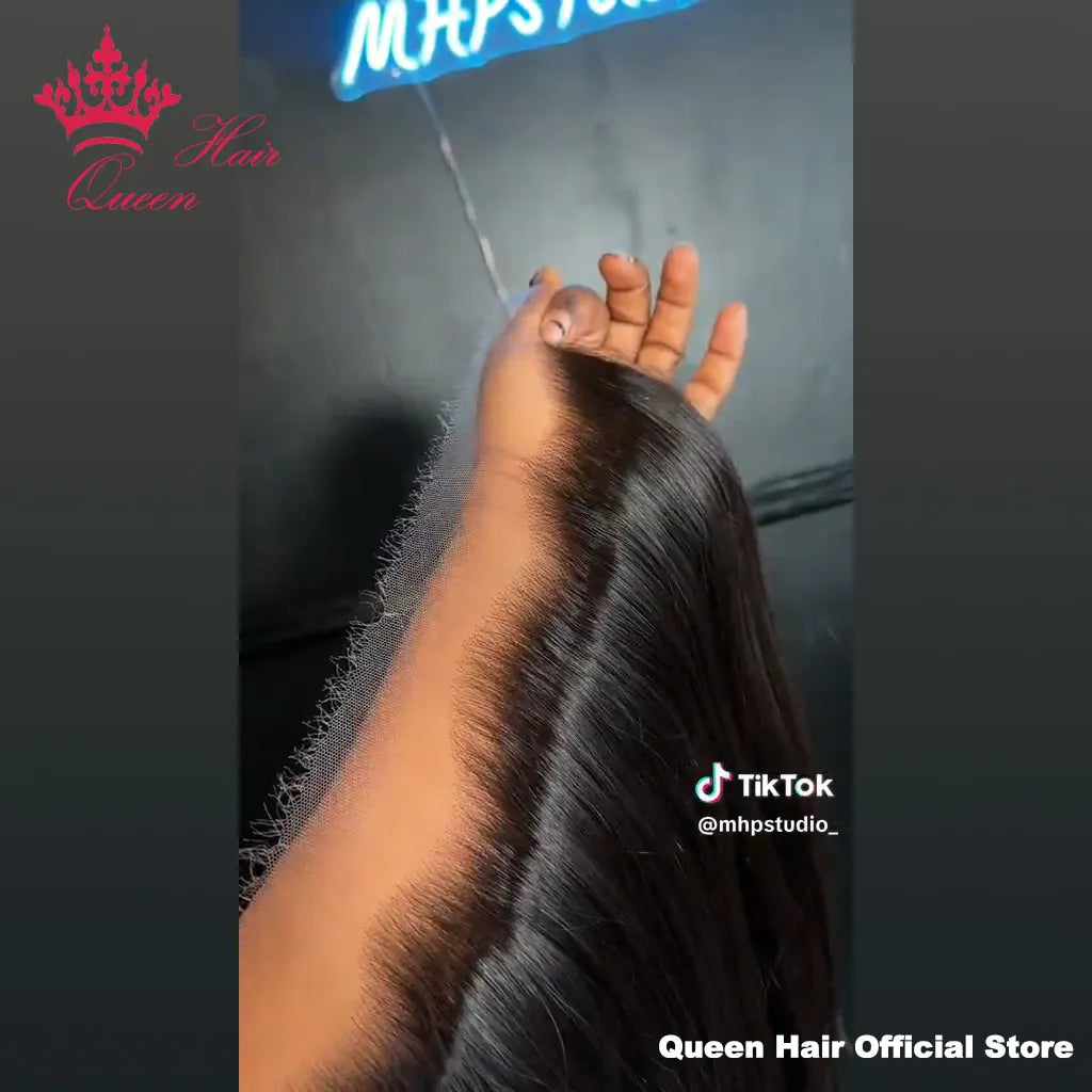 Queen Hair HD Frontal Lace Closure Raw Human Hair
