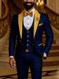 Men's Slim Fit Tuxedo 3 Piece Suit for Wedding and Work