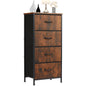 JHK Modern Morocco Dresser with 4 Fabric Drawers