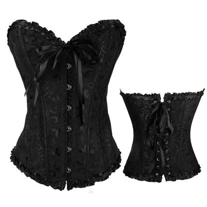Gothic Lace Up Corset Shapewear for Women