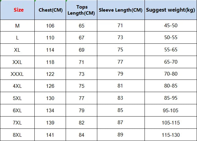 Oversize 7XL 8XL UV Protection Lightweight Jacket Men