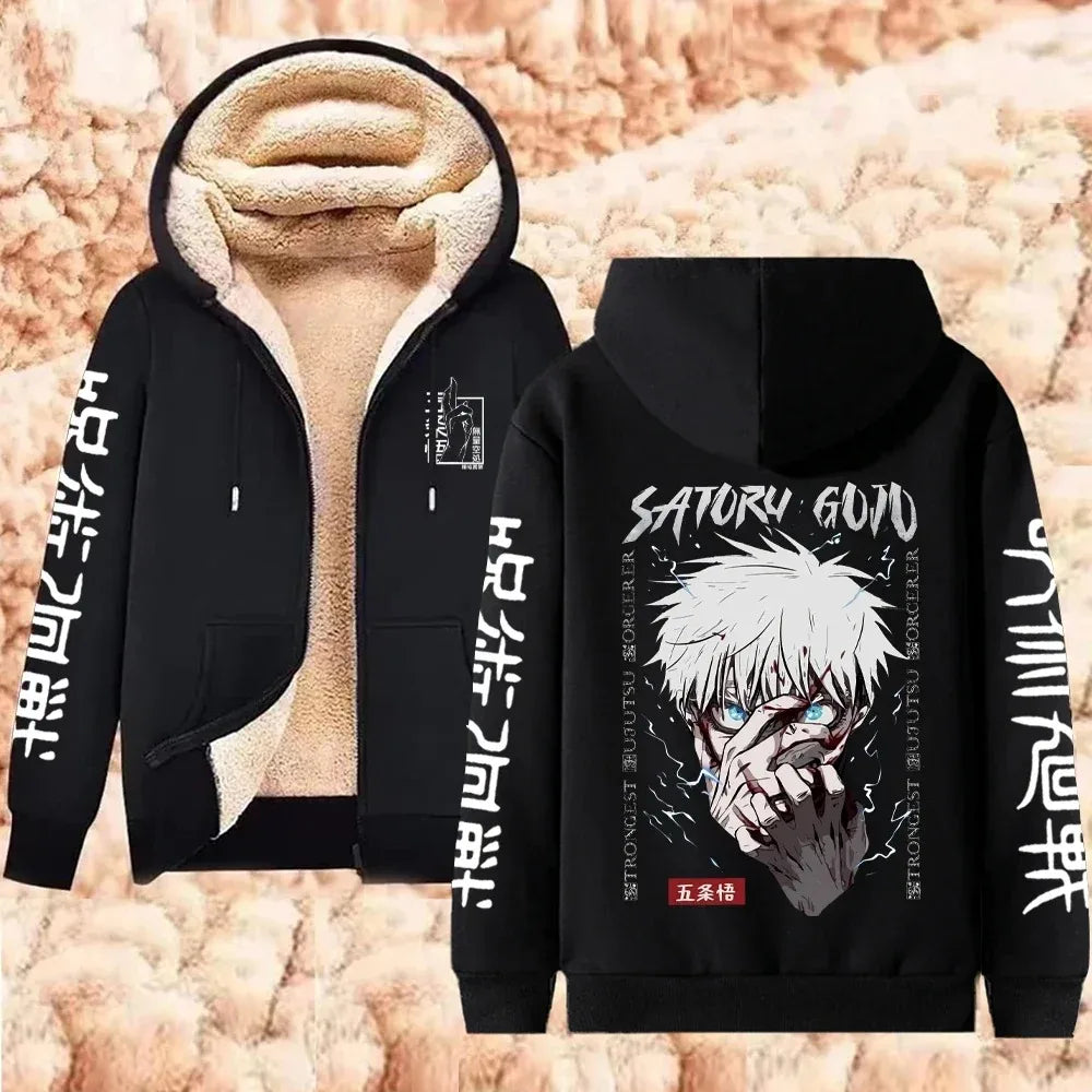 Jujutsu Kaisen Gojo Satoru Zipper Jacket Casual Hoodie