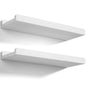 Wooden Floating Shelves Set of 2 Wall Mounted