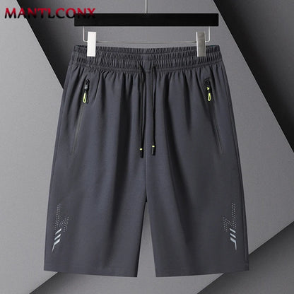 Men's Casual Running Shorts Black Gray Polyester