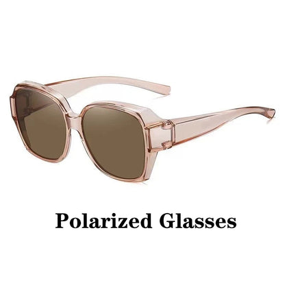 Round Polarized Sunglasses for Prescription Glasses