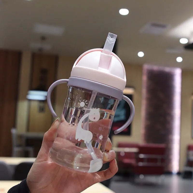 Kids 350ml Leak Proof Sippy Cup with Gravity Ball Straw