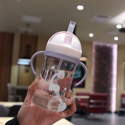 Kids 350ml Leak Proof Sippy Cup with Gravity Ball Straw