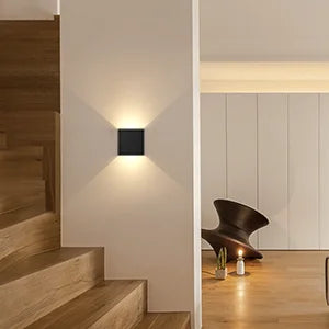 Modern LED Wall Sconces Black Aluminum Up Down Light