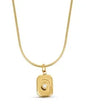 Vintage Textured Stainless Steel Necklace