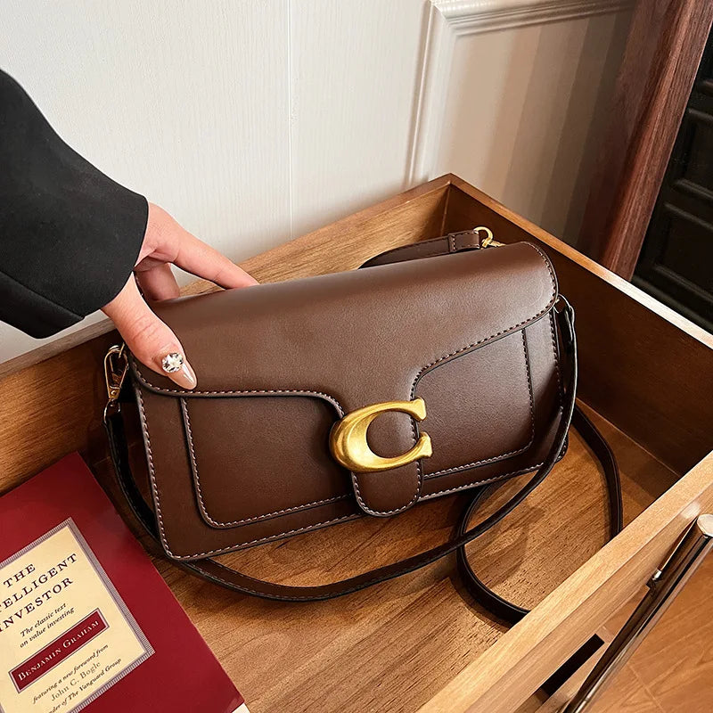 Women's Solid Color Small Square Shoulder Bag