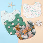 4pcs Cotton Baby Adjustable Bibs Bandana Scarf