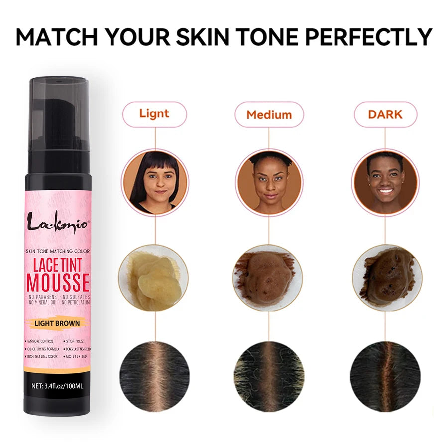 LOCKMIO Natural Lace Tint Spray Foam Mousse 100ML
