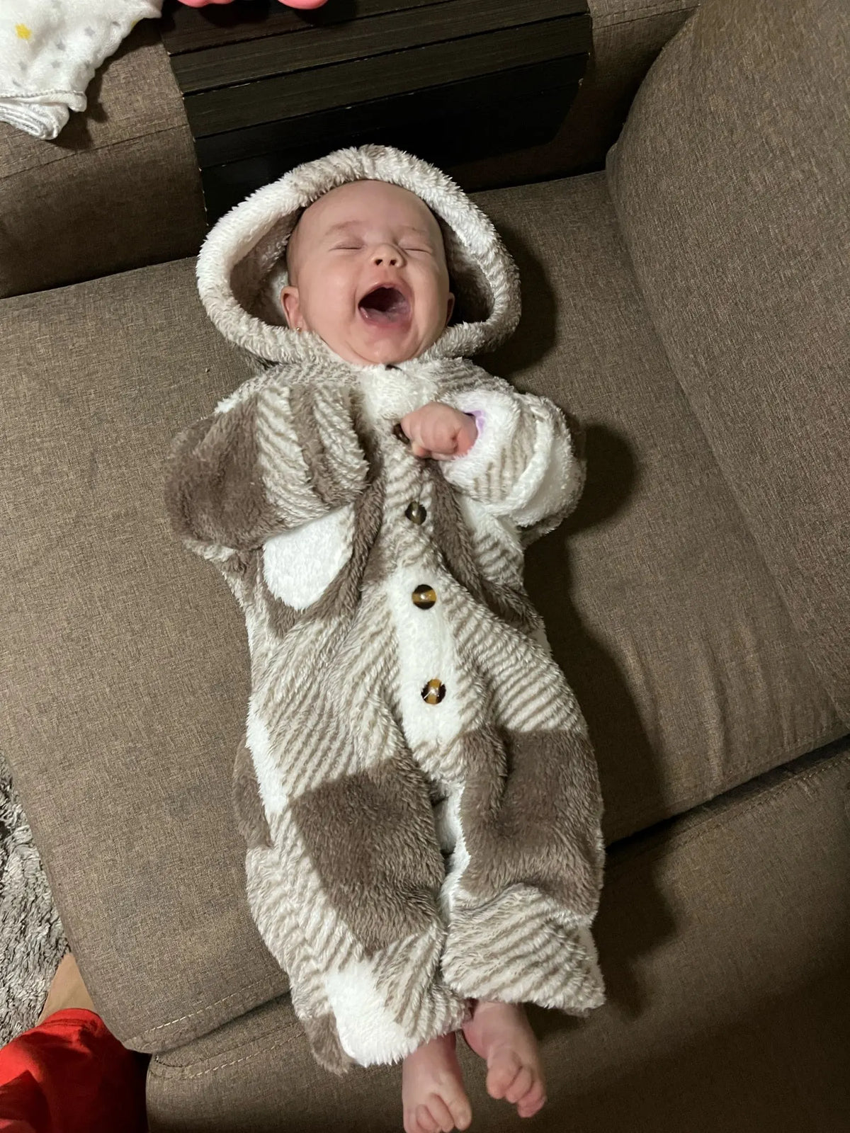 Plaid Hooded Romper for Baby Boys and Girls