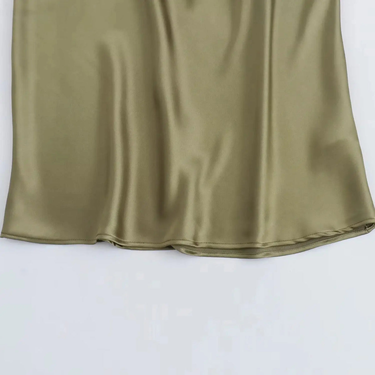 Satin Midi Dress for Women Sleeveless Elegant Evening Dress
