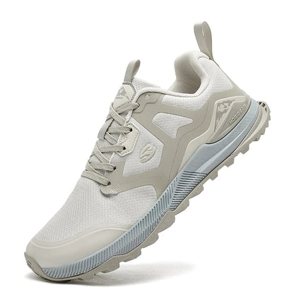 HOBIBEAR Hiking Sneakers Lace-Up Artificial Leather Shoes