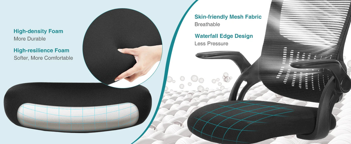 JHK Ergonomic Mesh Backrest Office Chair Adjustable Height