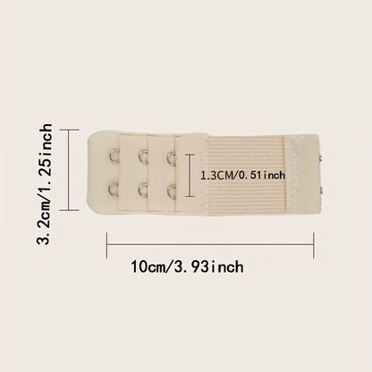 2 Hooks Elastic Bra Extenders for Women, Polyester