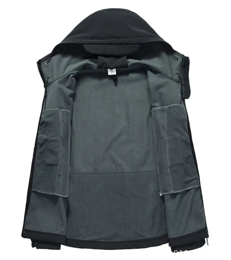 Men's Tactical Windproof Waterproof Soft Shell Jacket