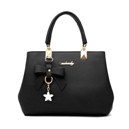 Elegant Plum Bowknot Crossbody Bag for Women