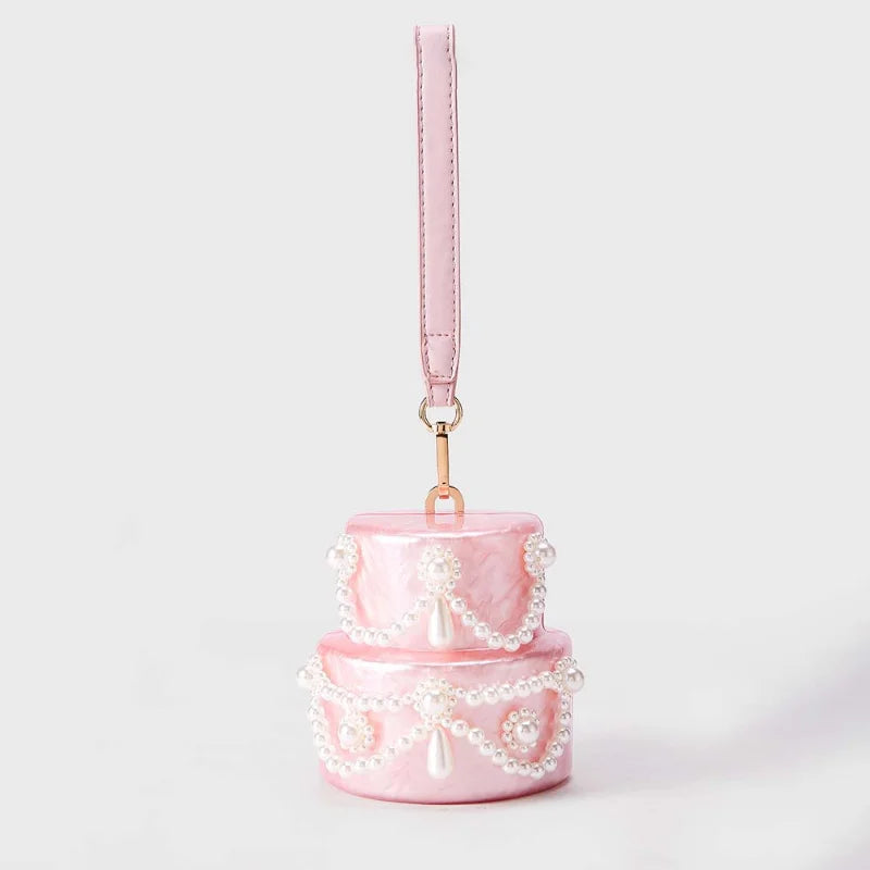 Mini Pearl Beaded Crossbody Handbag for Women