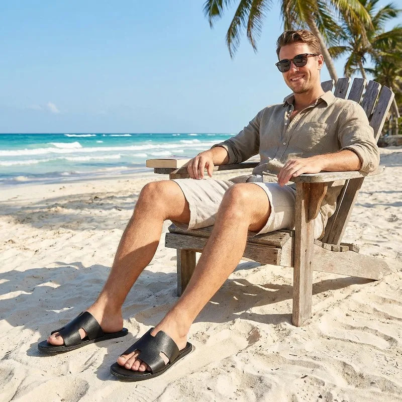 Men's Casual Non-Slip Rubber Sandals Lightweight
