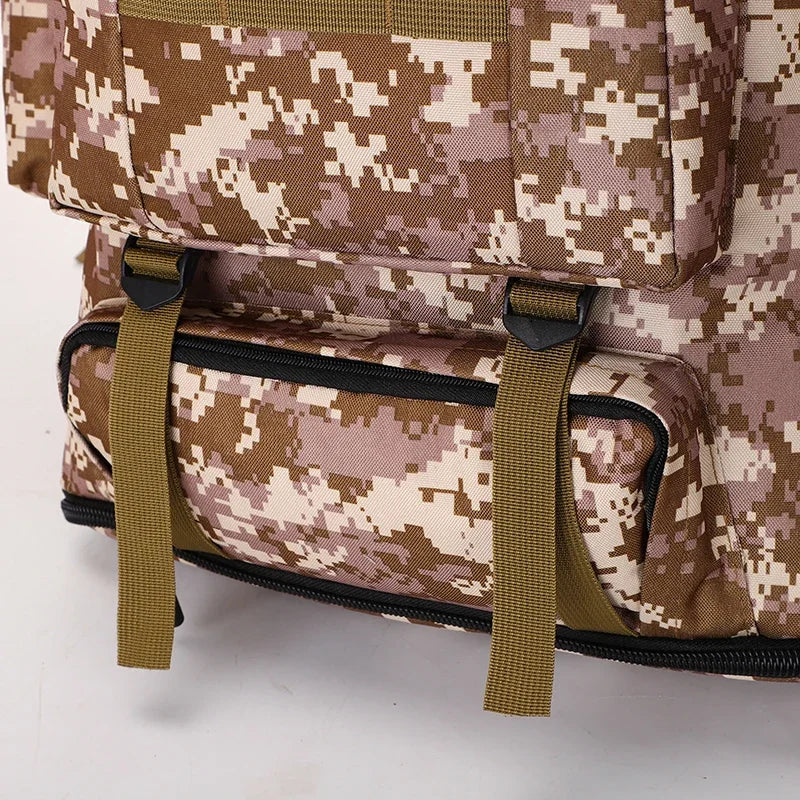 80L Tactical Mountaineering Backpack for Hiking Camping