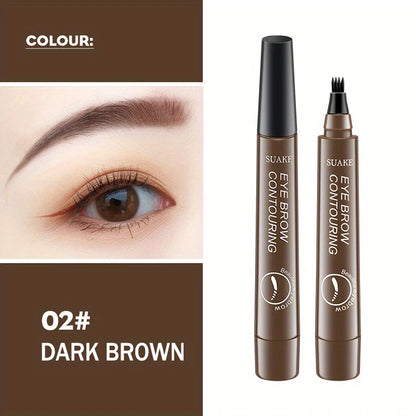 Waterproof Microblading Eyebrow Pen with 4 Split Head