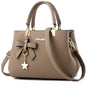 Elegant Plum Bowknot Crossbody Bag for Women