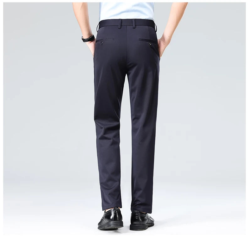 Men's Summer Casual Suit Pants Plus Size 28-42