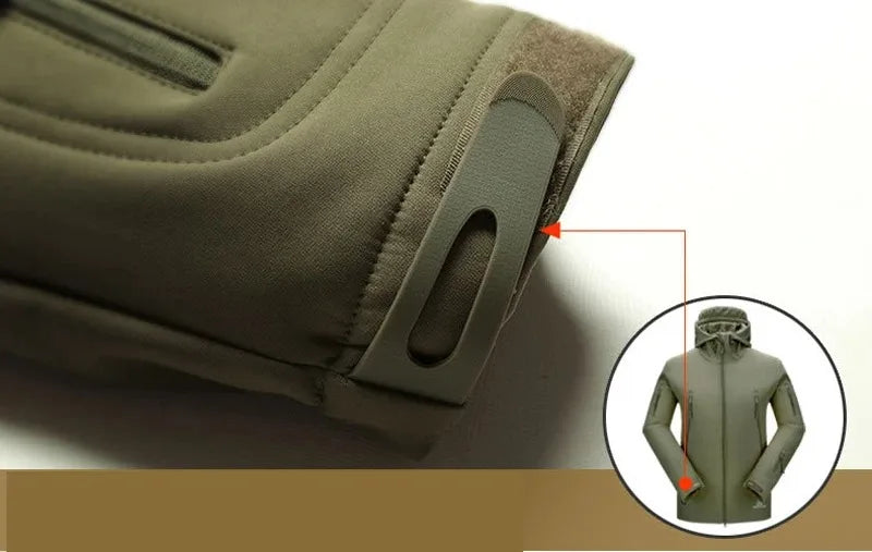 Men's Hooded Tactical Waterproof Bomber Jacket