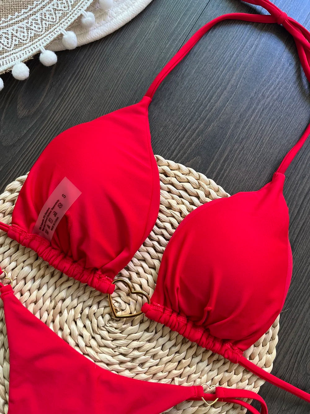 RUOTONSEPT Solid Color Bikini Set Women's Swimwear