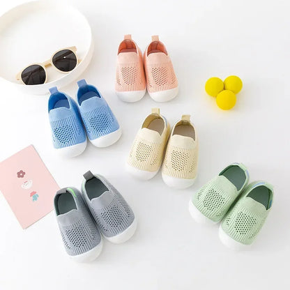 Breathable Mesh Knit Baby Sneakers for Toddlers