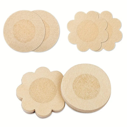 100Pcs Disposable Invisible Nipple Covers Natural Color