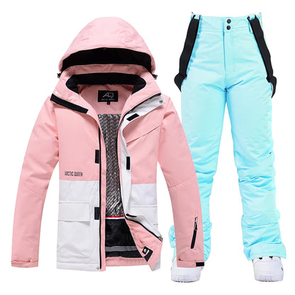 Unisex Winter Snow Ski Suit Jacket and Pants Set