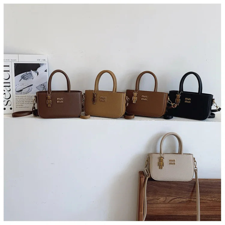 Women's Small Square Nylon Shoulder Bag for Mobile Phone