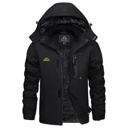 Men's Waterproof Fleece Ski Jacket Parka
