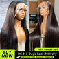 Bone Straight 13x6 HD Lace Frontal Wig 200% Density