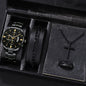 Men's Stainless Steel Quartz Calendar Watch