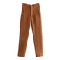High Waist Pencil Pants for Women in Black and Pink