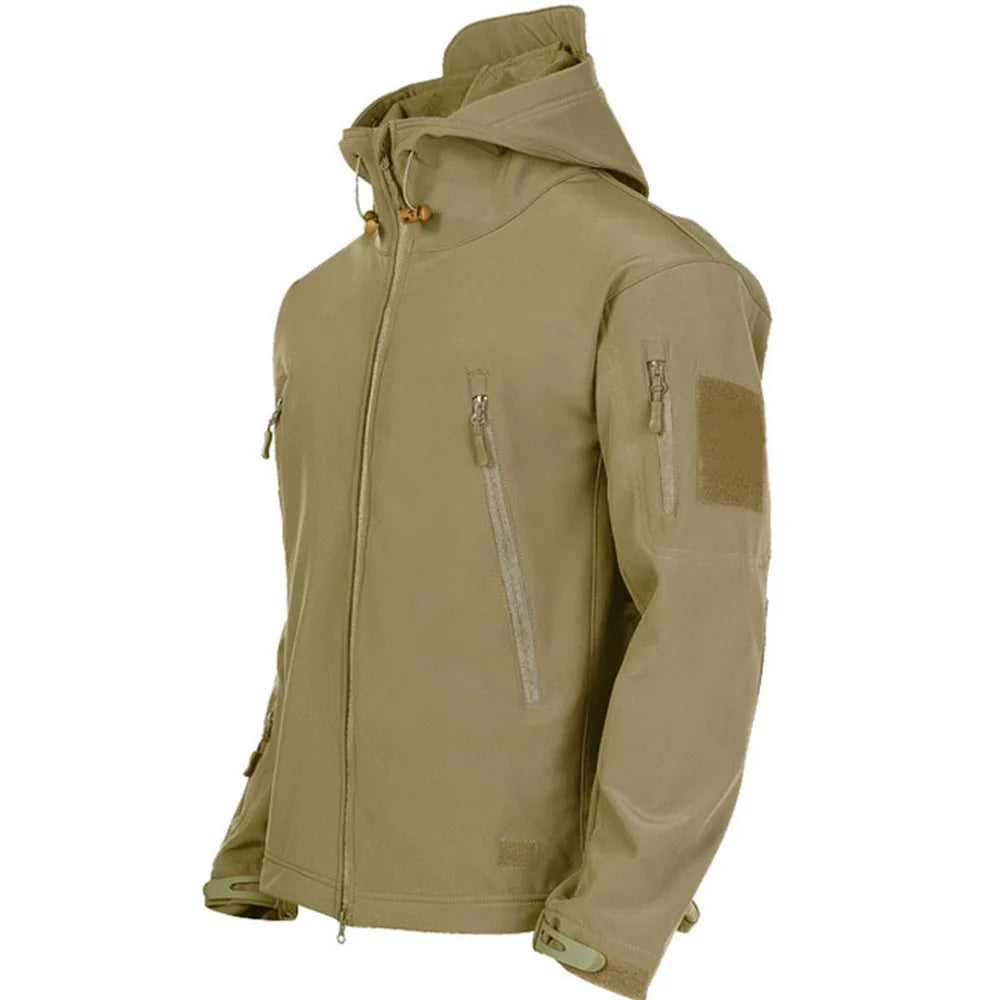 Military Shark Skin Soft Shell Jacket Men Tactical Waterproof