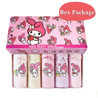Cotton Girls Briefs with Cartoon Characters
