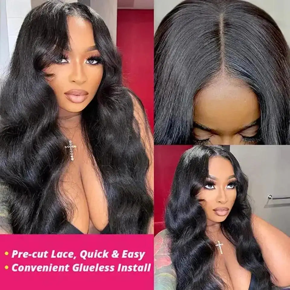 40 Inch Body Wave Human Hair Lace Front Wig
